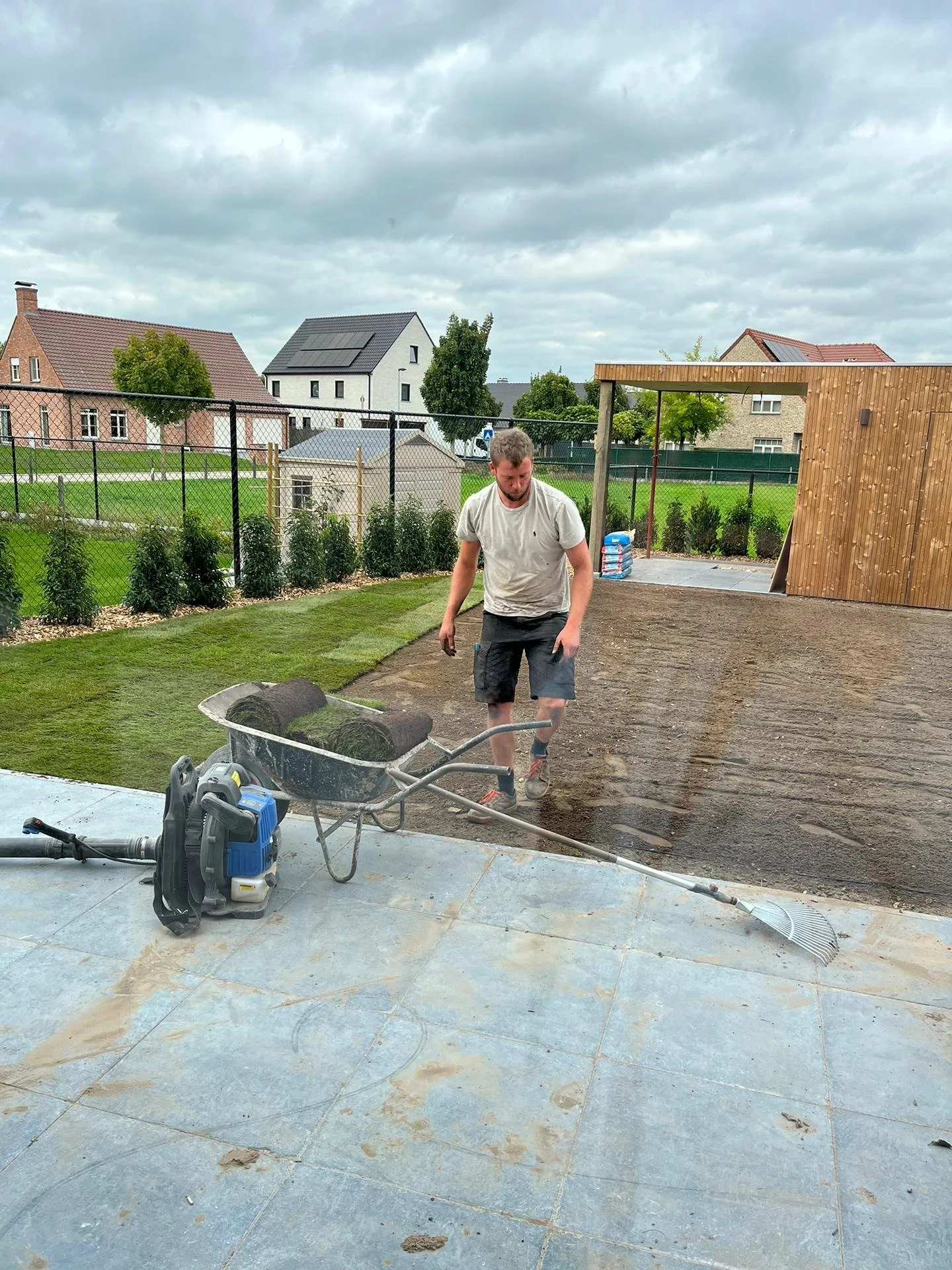 Aangelegde tuin met terras, DB Works Aalter